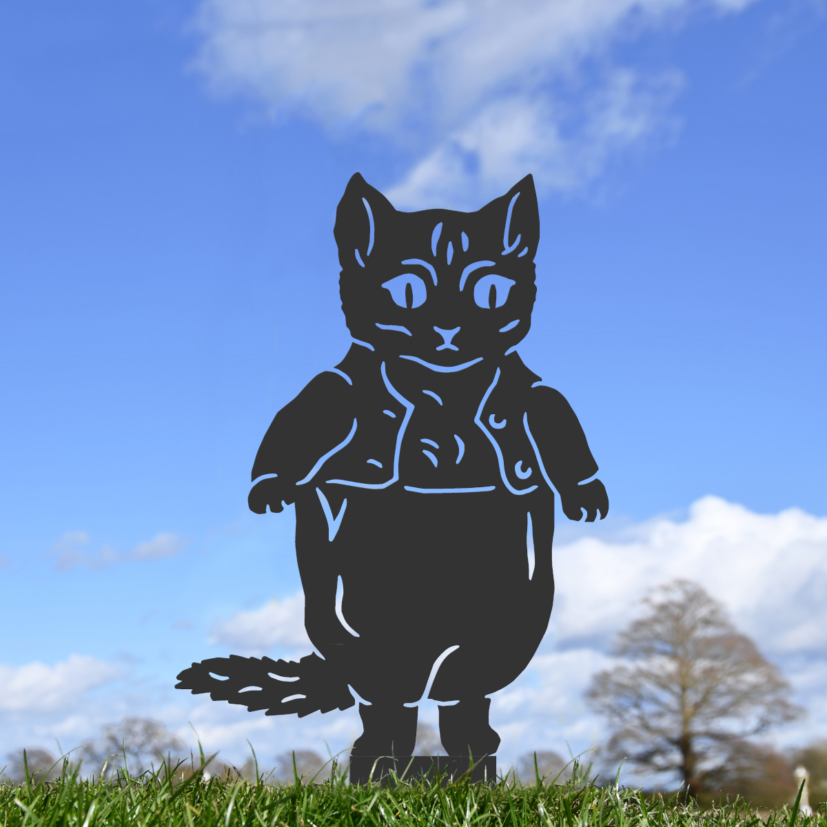 Black Master Kitten Silhouette