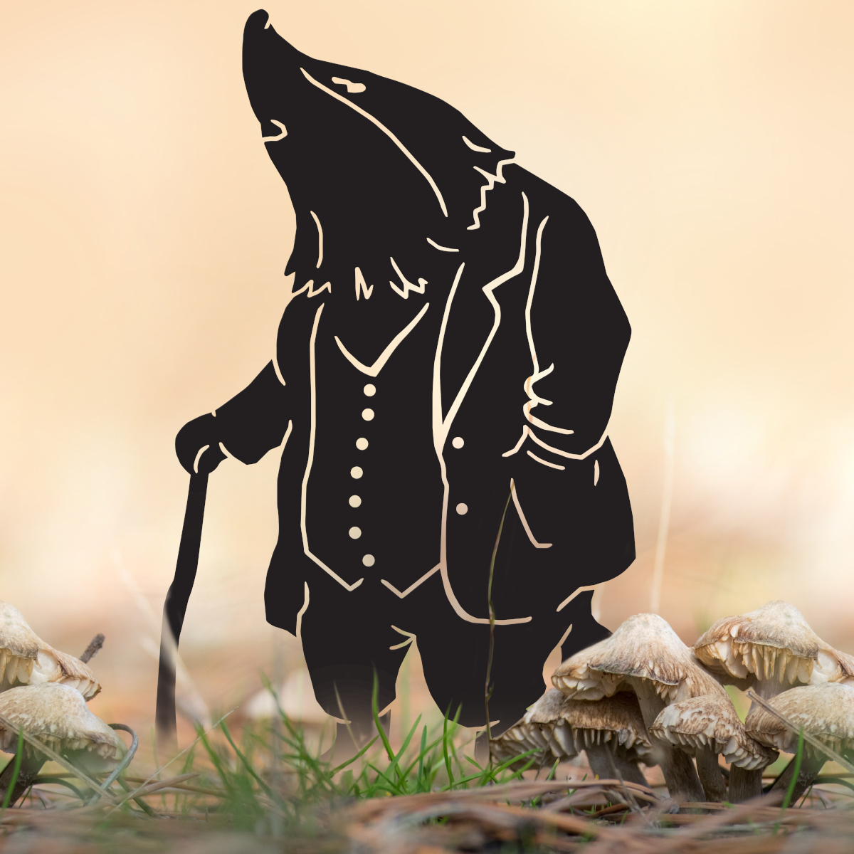 Black Mr Badger Silhouette