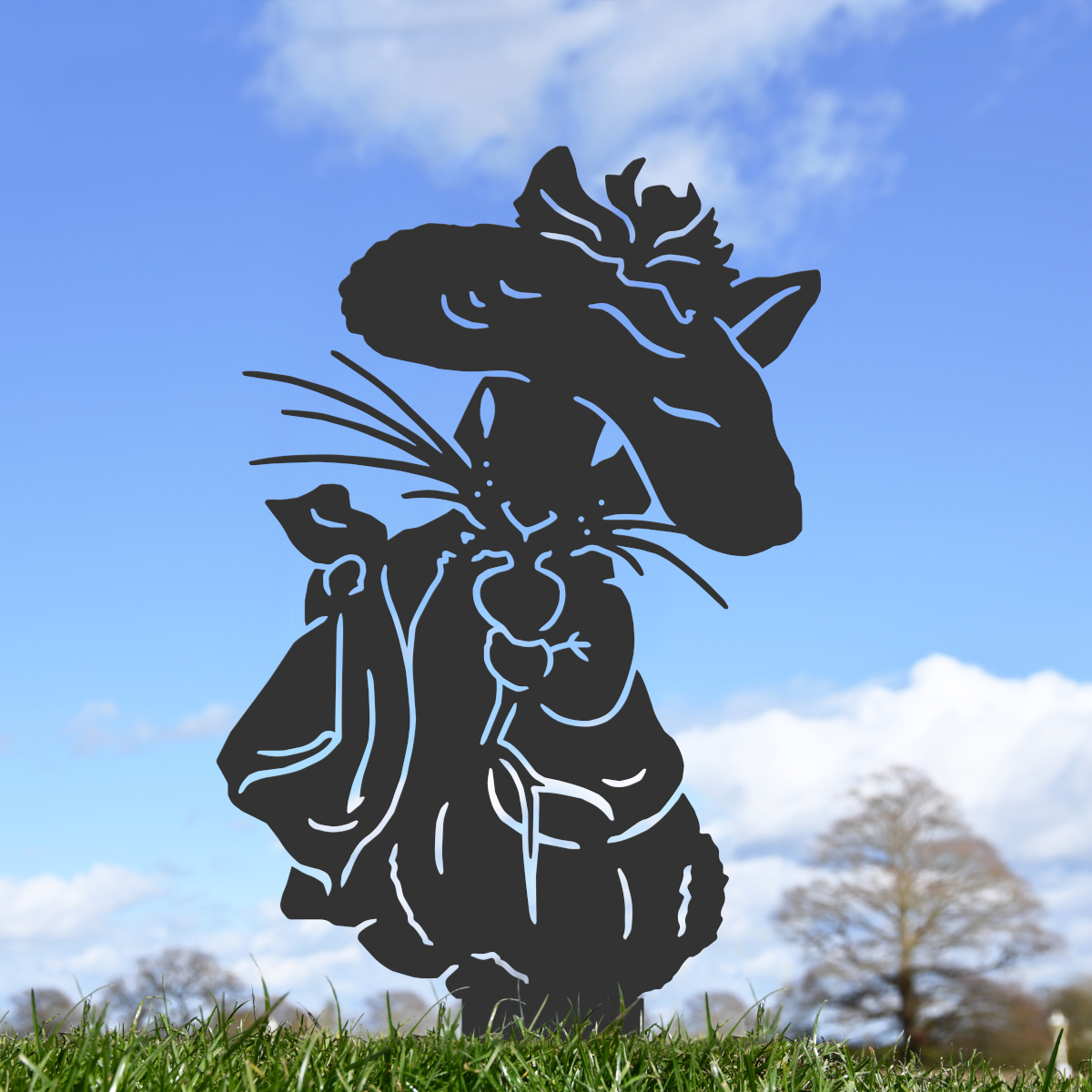Black Mr Bunny Silhouette