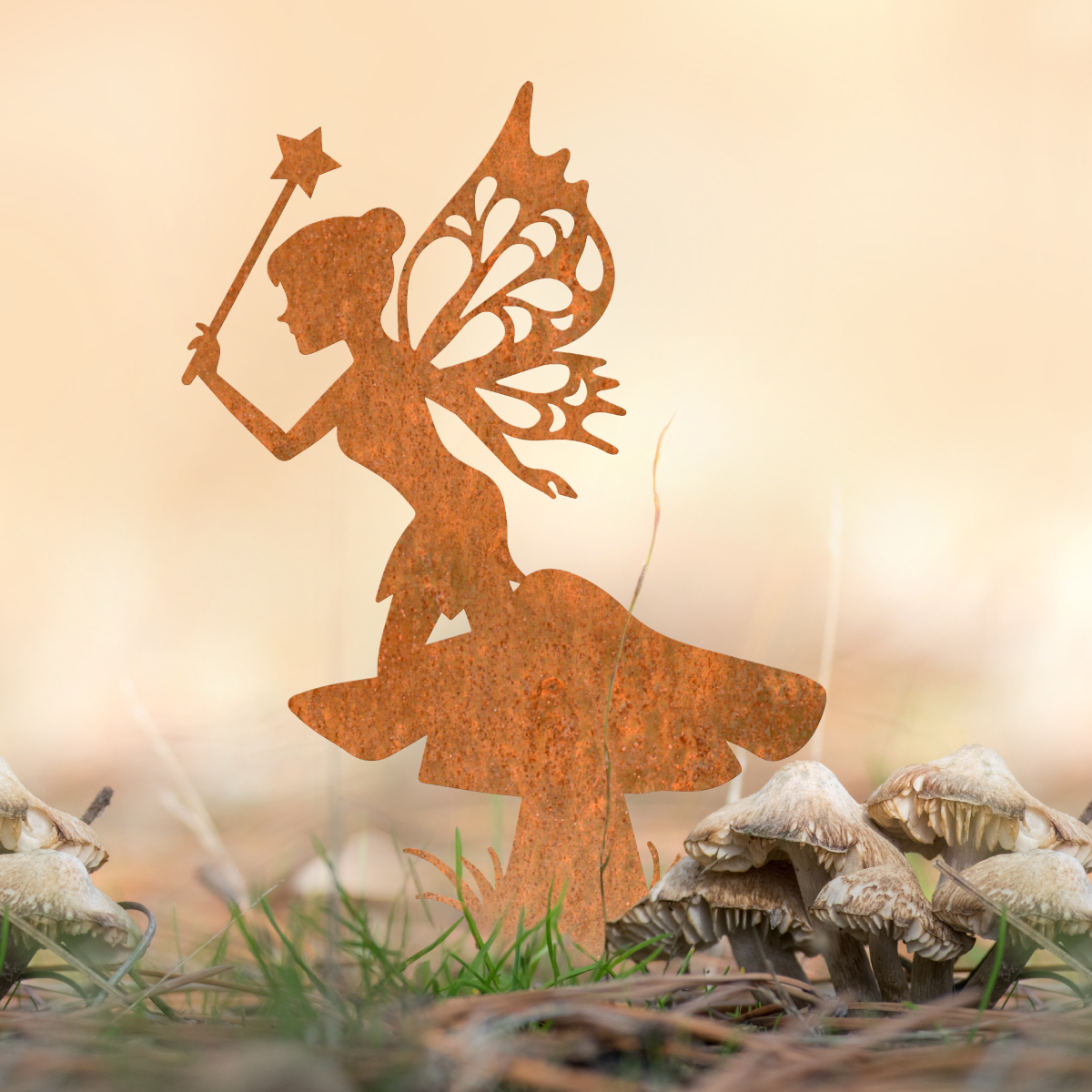 Rustic Flying Fairy Silhouette