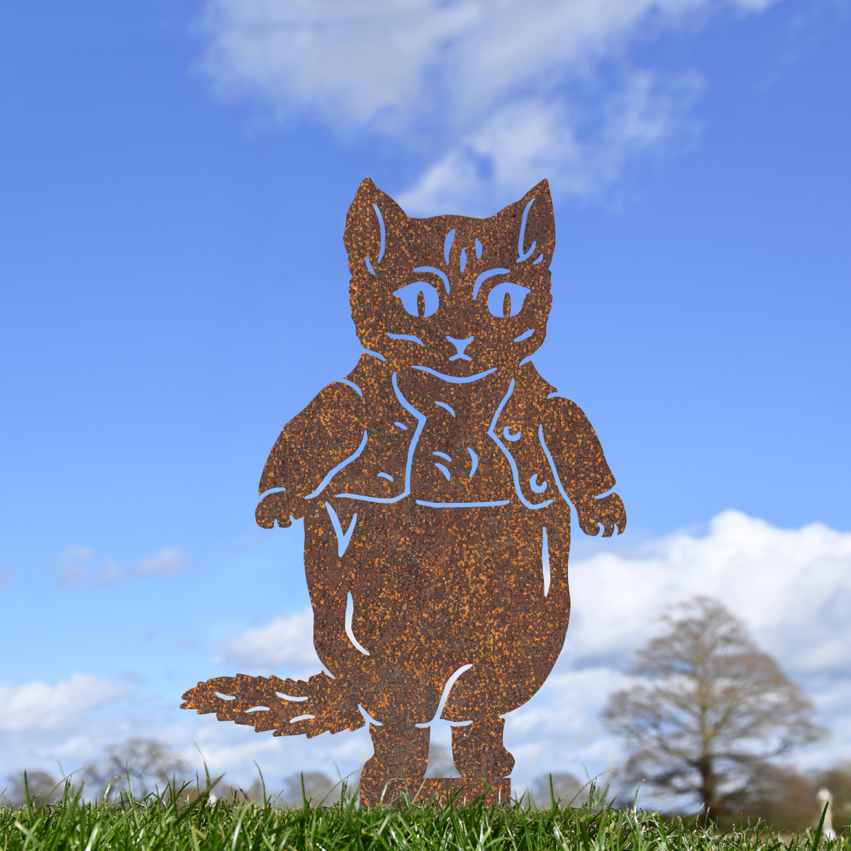 Rustic Master Kitten Silhouette