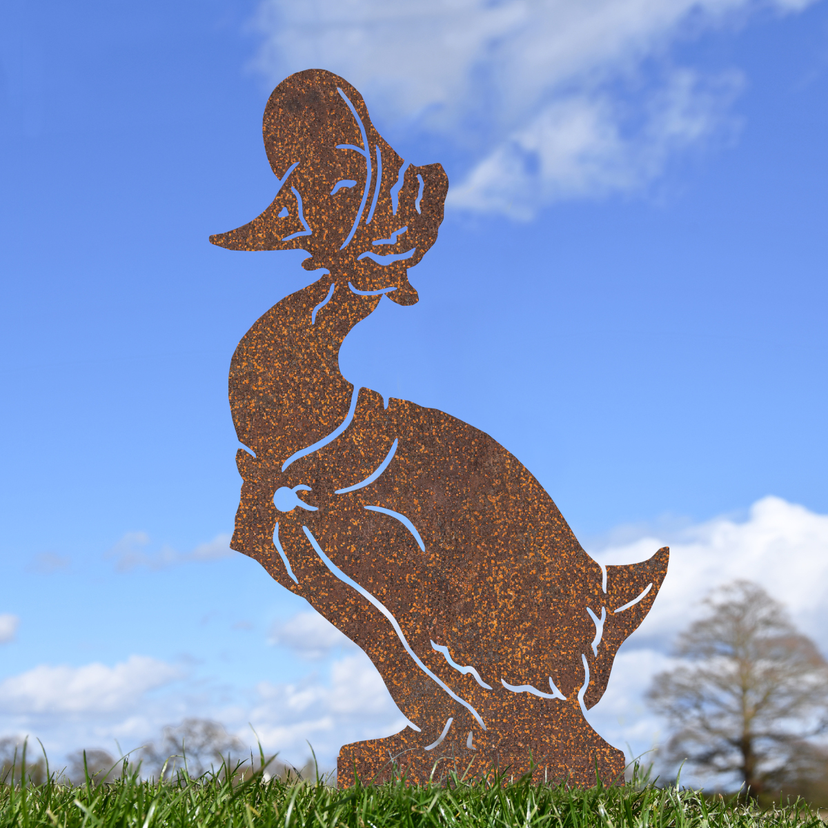Rustic Mrs Duck Silhouette