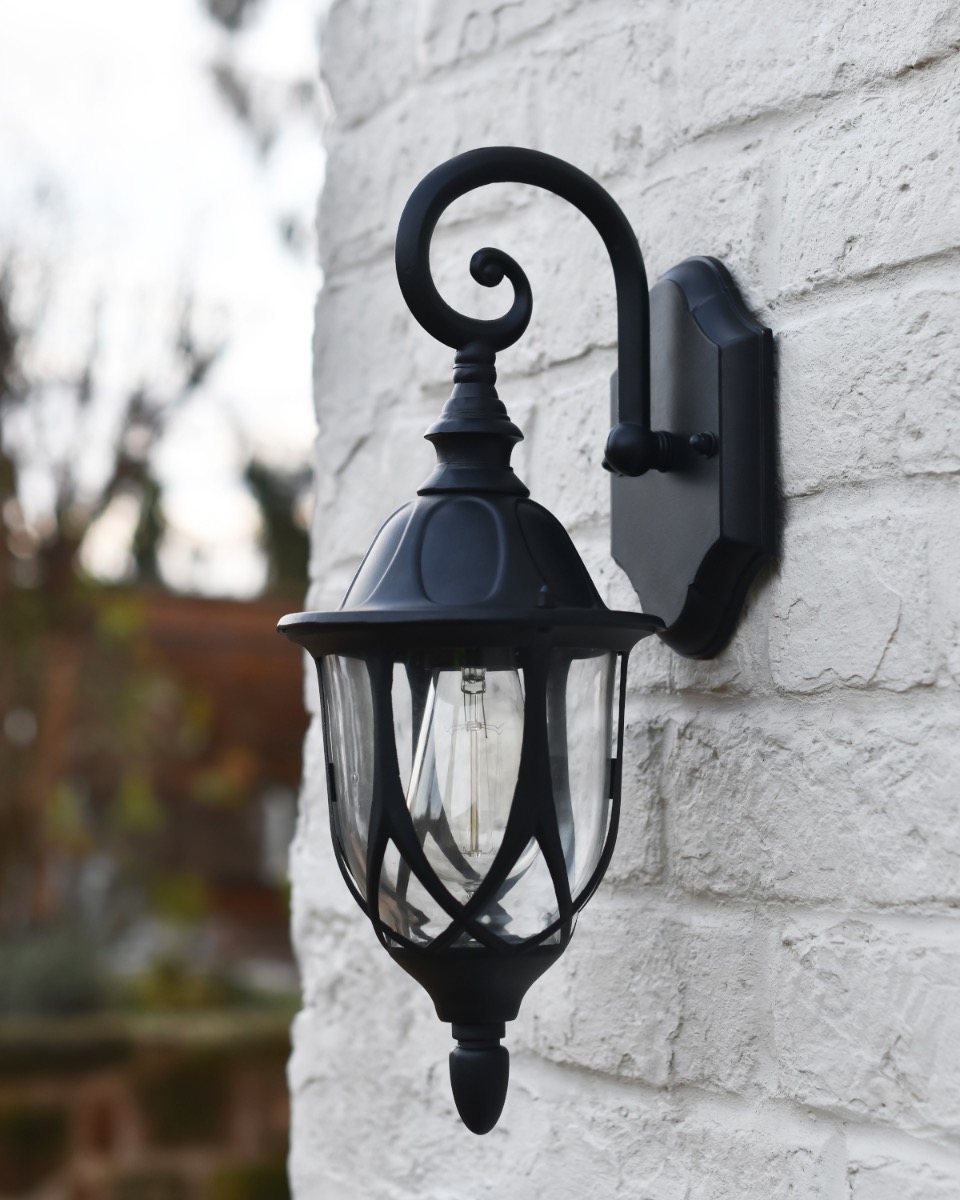 Traditional Ornate Victorian Top Fix Wall Lantern