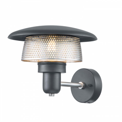 304 Stainless Steel Silver & Grey Wall Light-22cm
