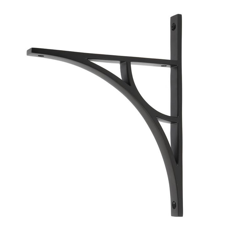 'Digby' Aged Bronze Arched Shelf Bracket - 26cm x 20cm