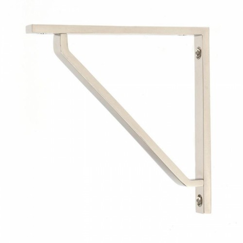 "Antonia" Modern Polished Nickel Shelf Bracket - 15cm x 15cm