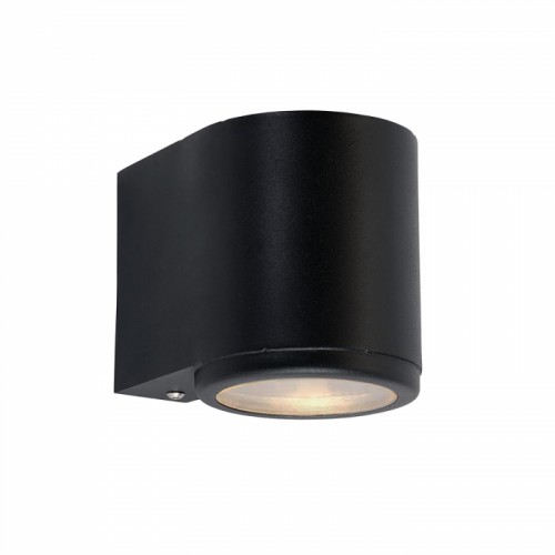 Black Modern Galvanised Steel Down Wall Light