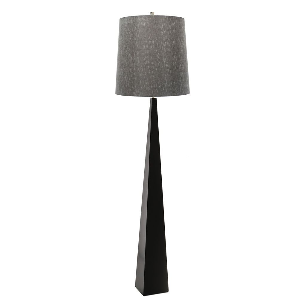 Black Steel 'Affilato' Triangular Floor Lamp