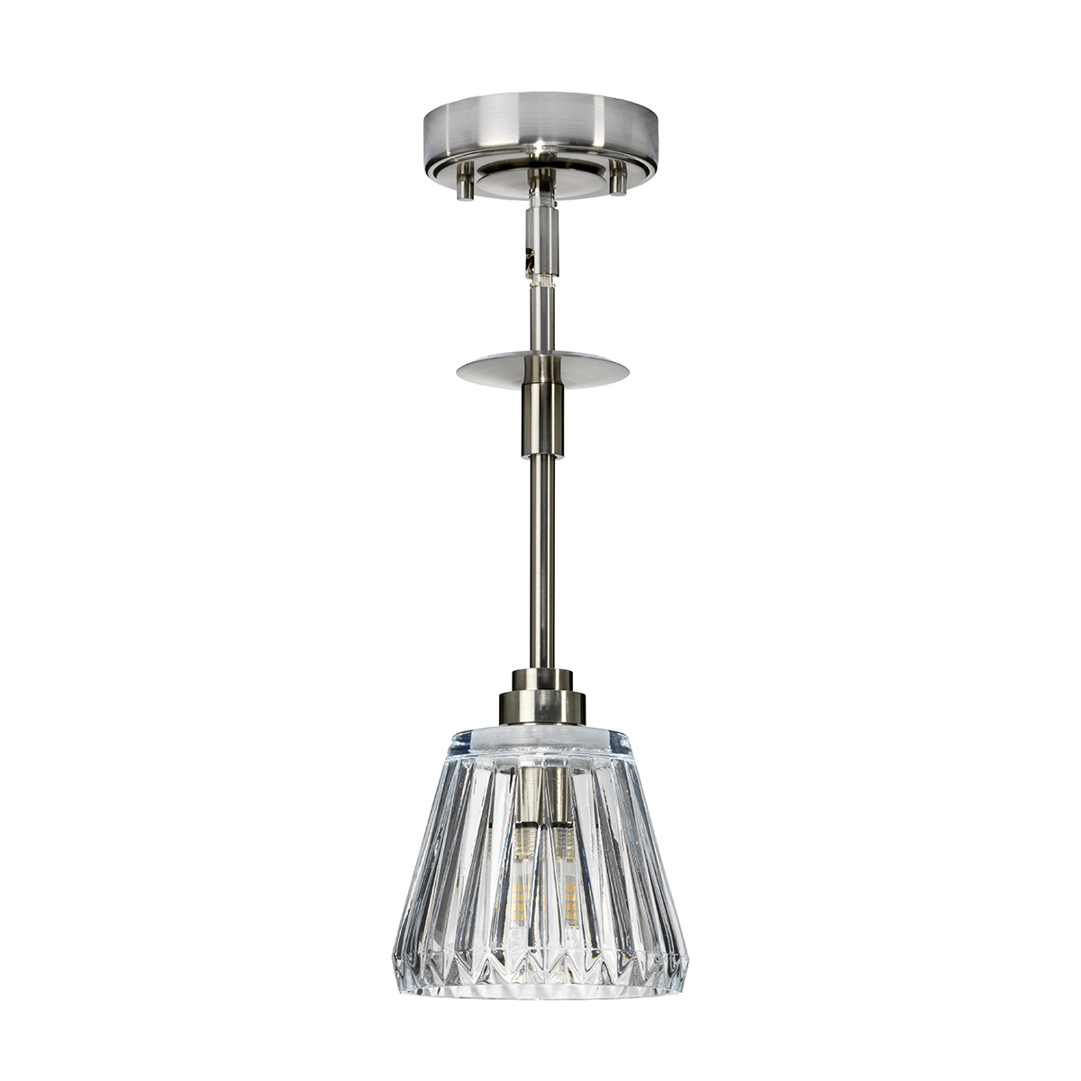 Brushed Nickel Ceiling Mounted 'Marina' Bathroom Light