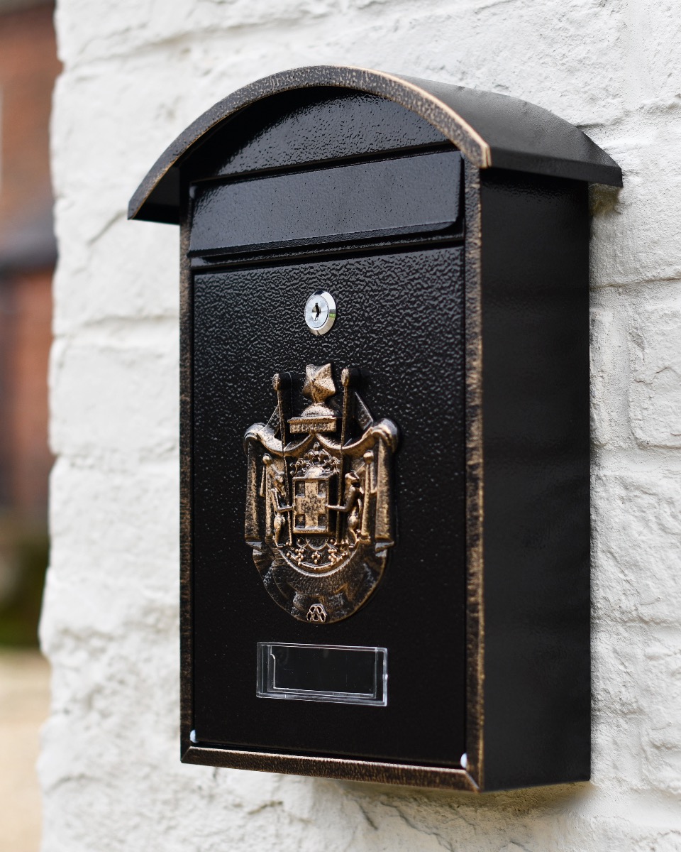 Cast Aluminium 'Dawson Lodge' Wall Mounted Post Box