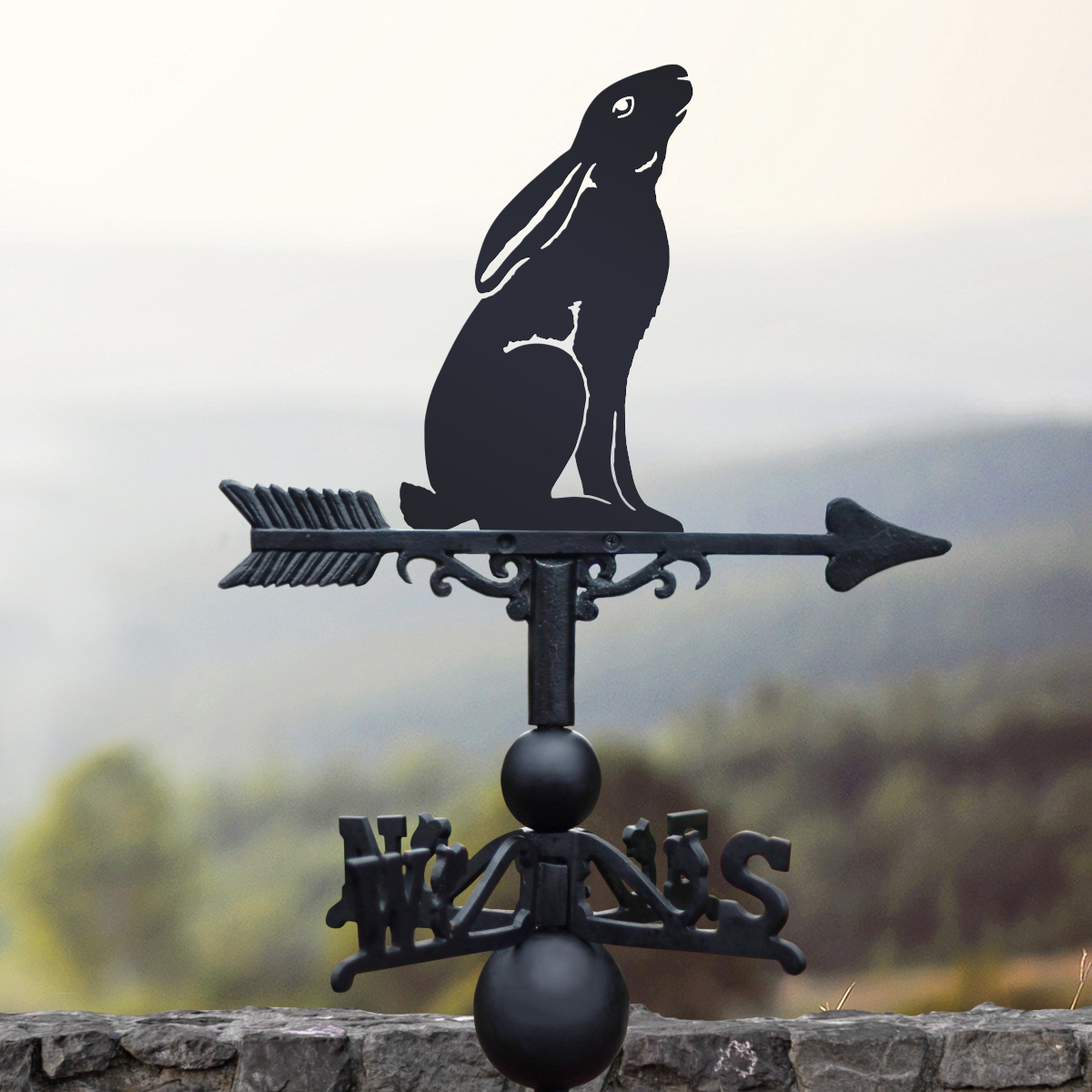 Cast Iron & Steel Moon Gazing Hare W…