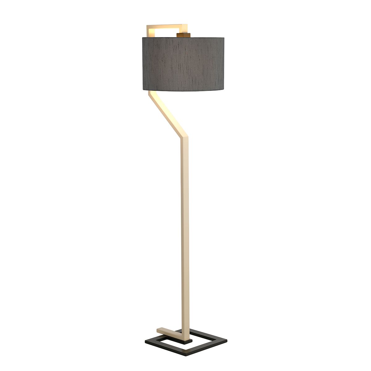 Contemporary Black & Grey 'Giro' Floor Lamp