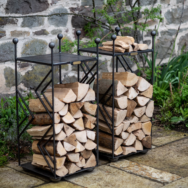Contemporary Fireside Log Store