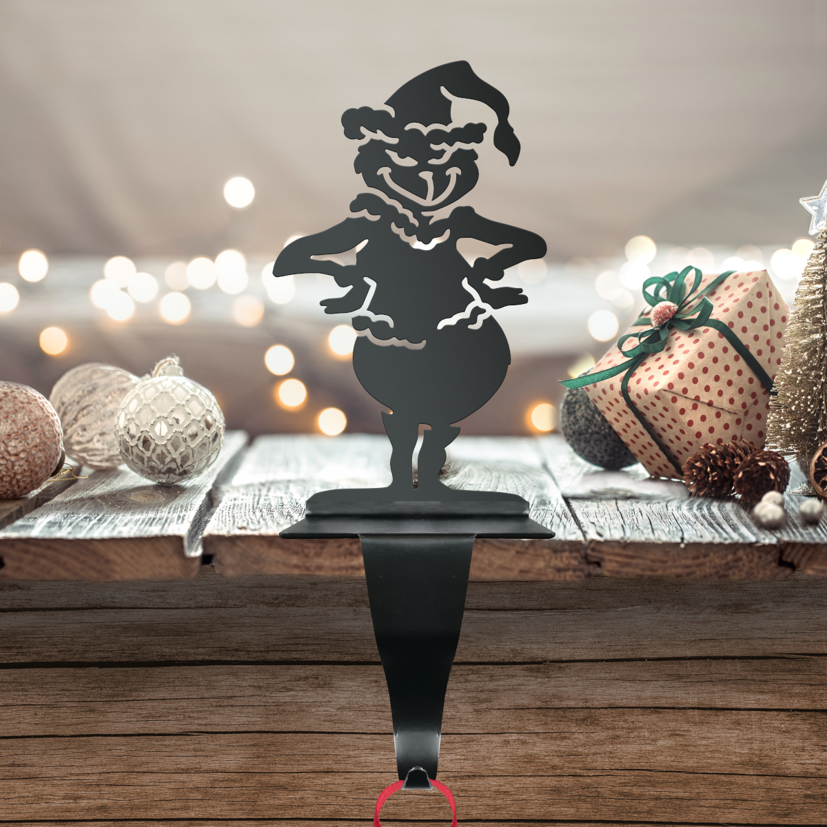 Grinch Standing Stocking Holder