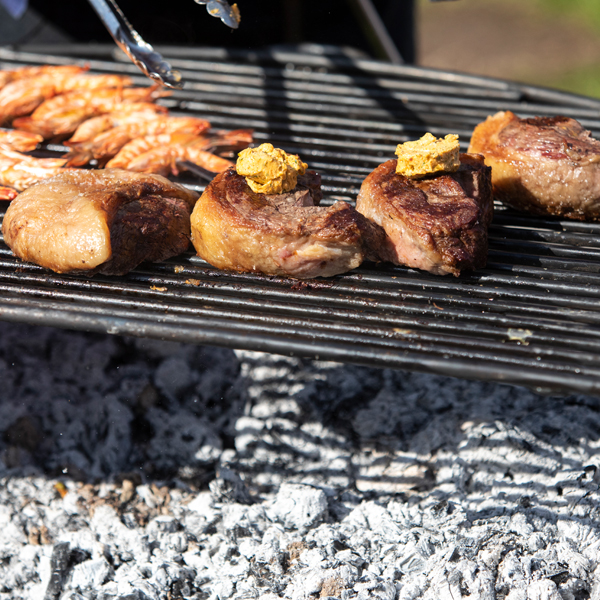 Half Moon BBQ Rack All Bar - 120cm