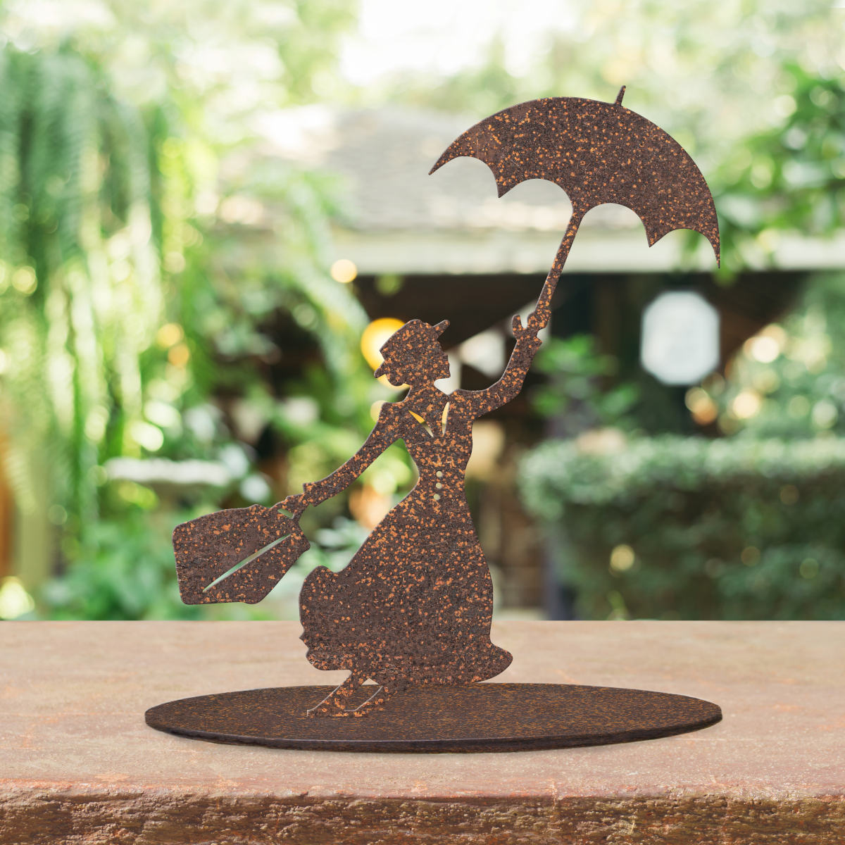 Rustic Mary Poppins Silhouette Ornament