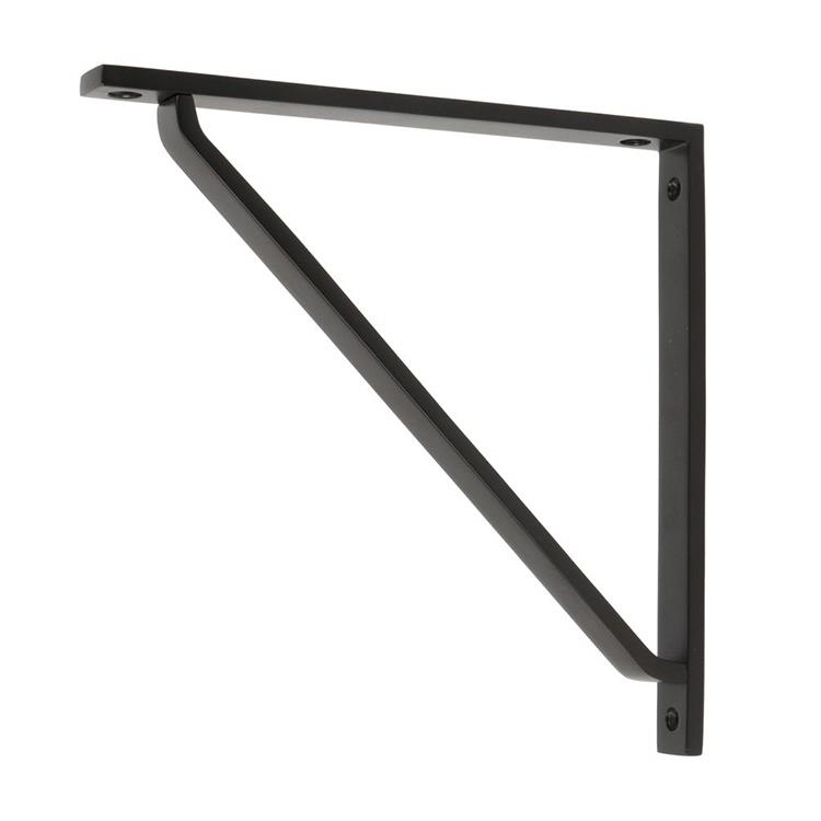 'Barnaby' Modern Aged Bronze Shelf Bracket - 20cm x 20cm