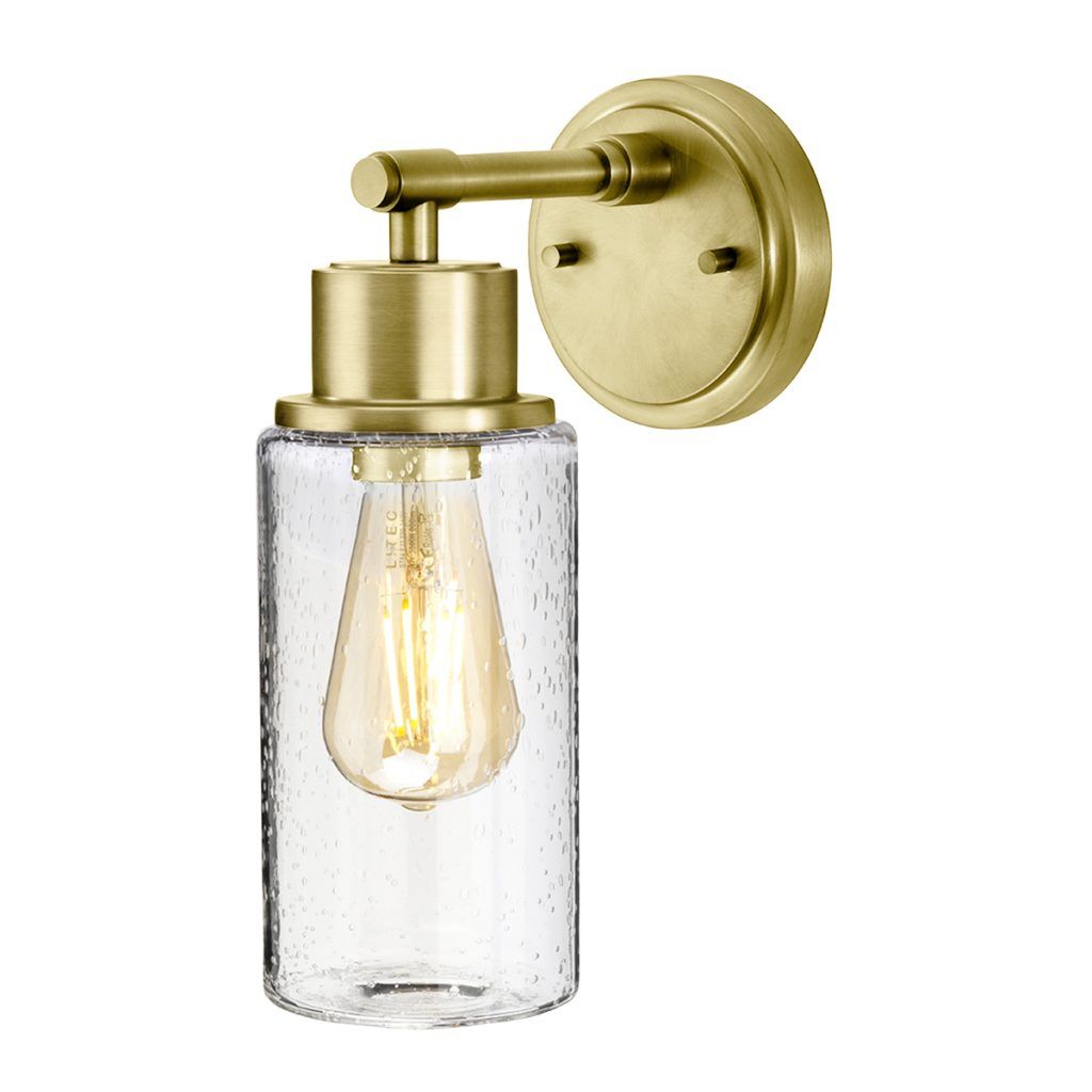 Modern 'Charlton' Wall Light In Brushed Brass