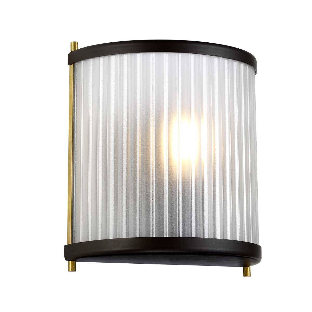 Museum Bronze 'Ribbed' Wall Light