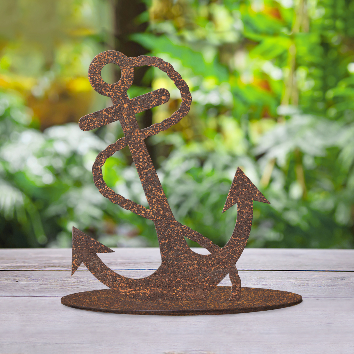 Rustic Anchor Silhouette Ornament