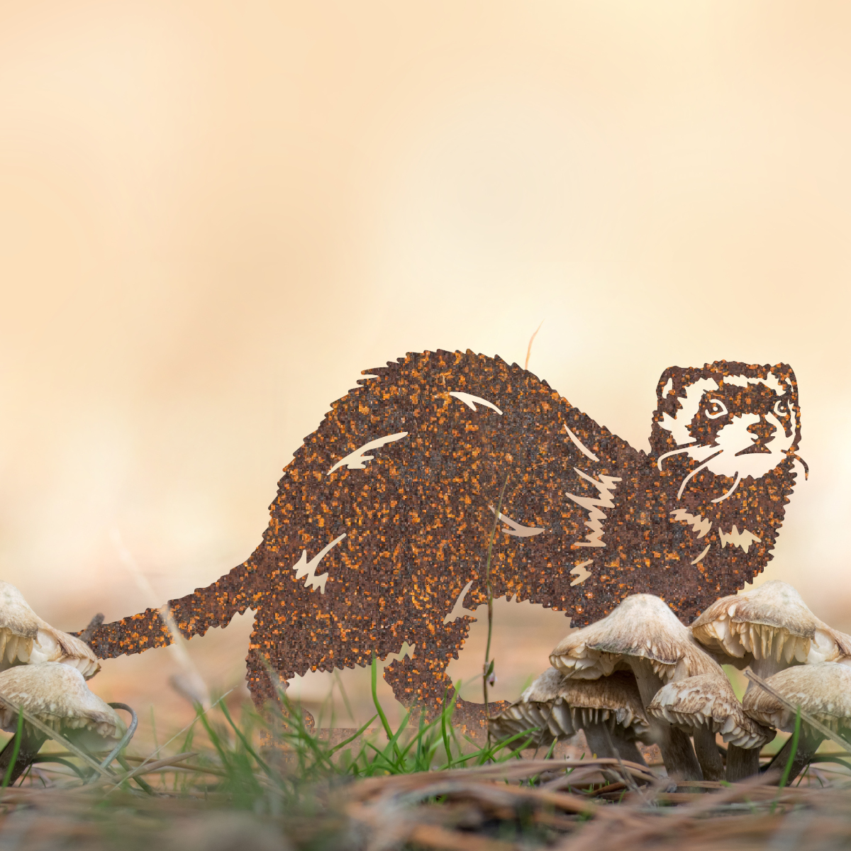Rustic Ferret Silhouette