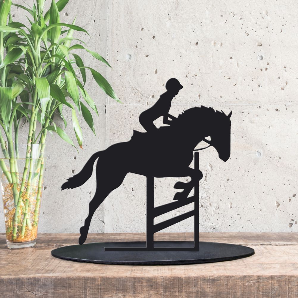 Black Show Jumping Horse Silhouette …