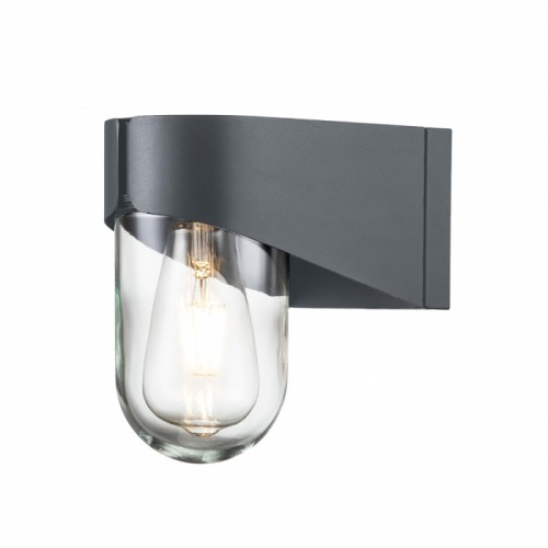 'Downlight' Stainless Steel Modern Grey Wall Light