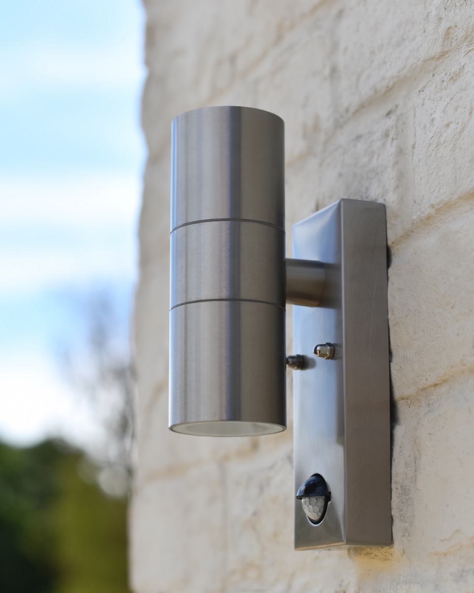 Stainless Steel Up & Down Contemporary Wall Light