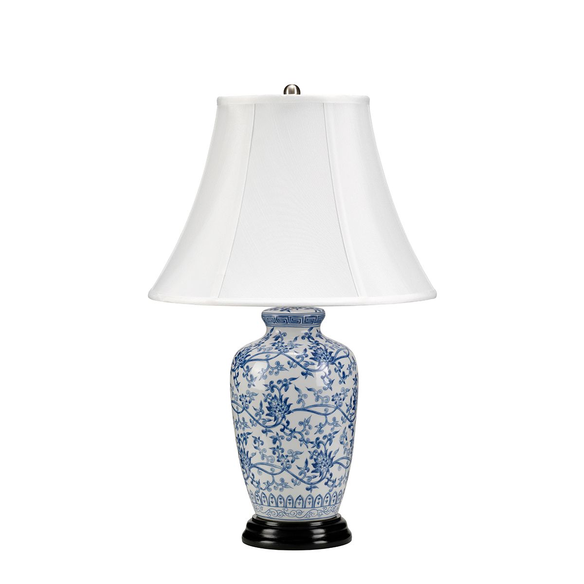 White & Blue 'Overgrowth' Table Lamp