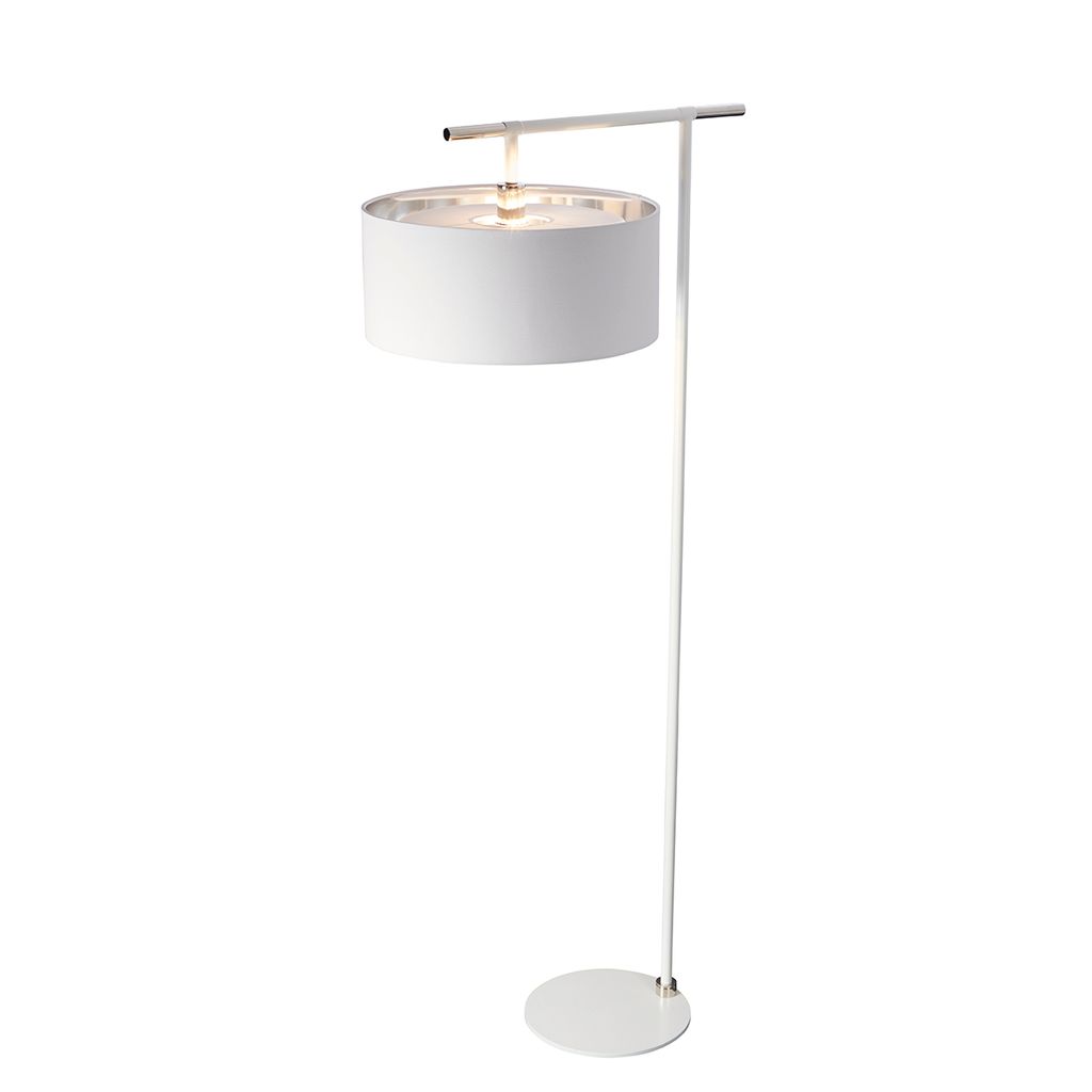 White & Polished Nickel 'Bilancia' F…