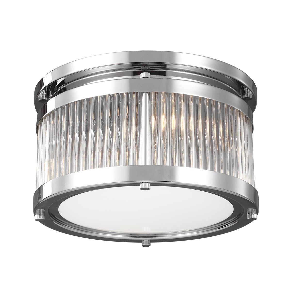 Chrome 'Ambleside' Two Light Flush C…