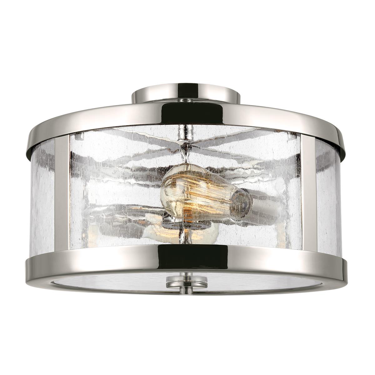 'Harrow' Two Light Semi Flush Ceilin…