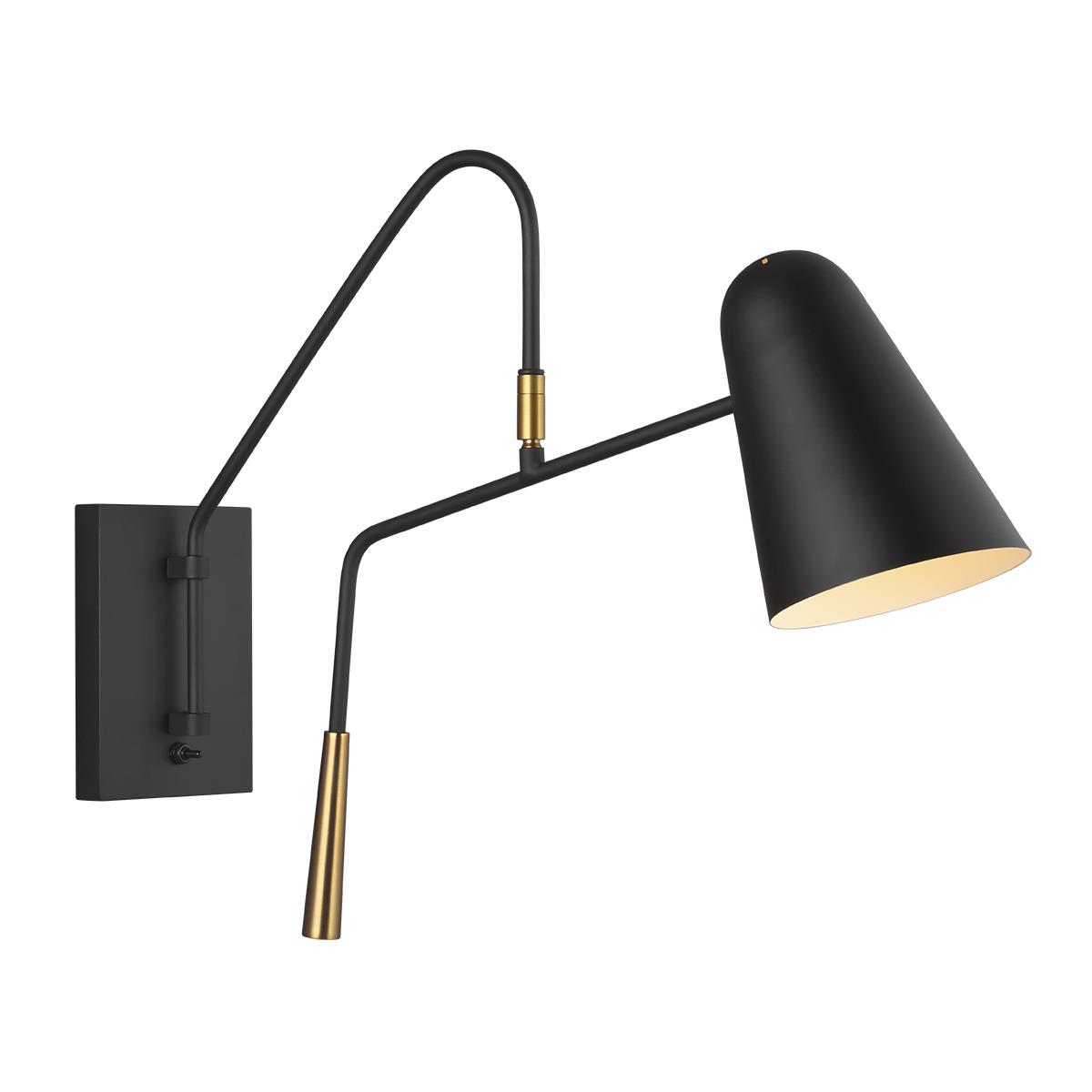 Matte Black & Polished Brass 'Confor…