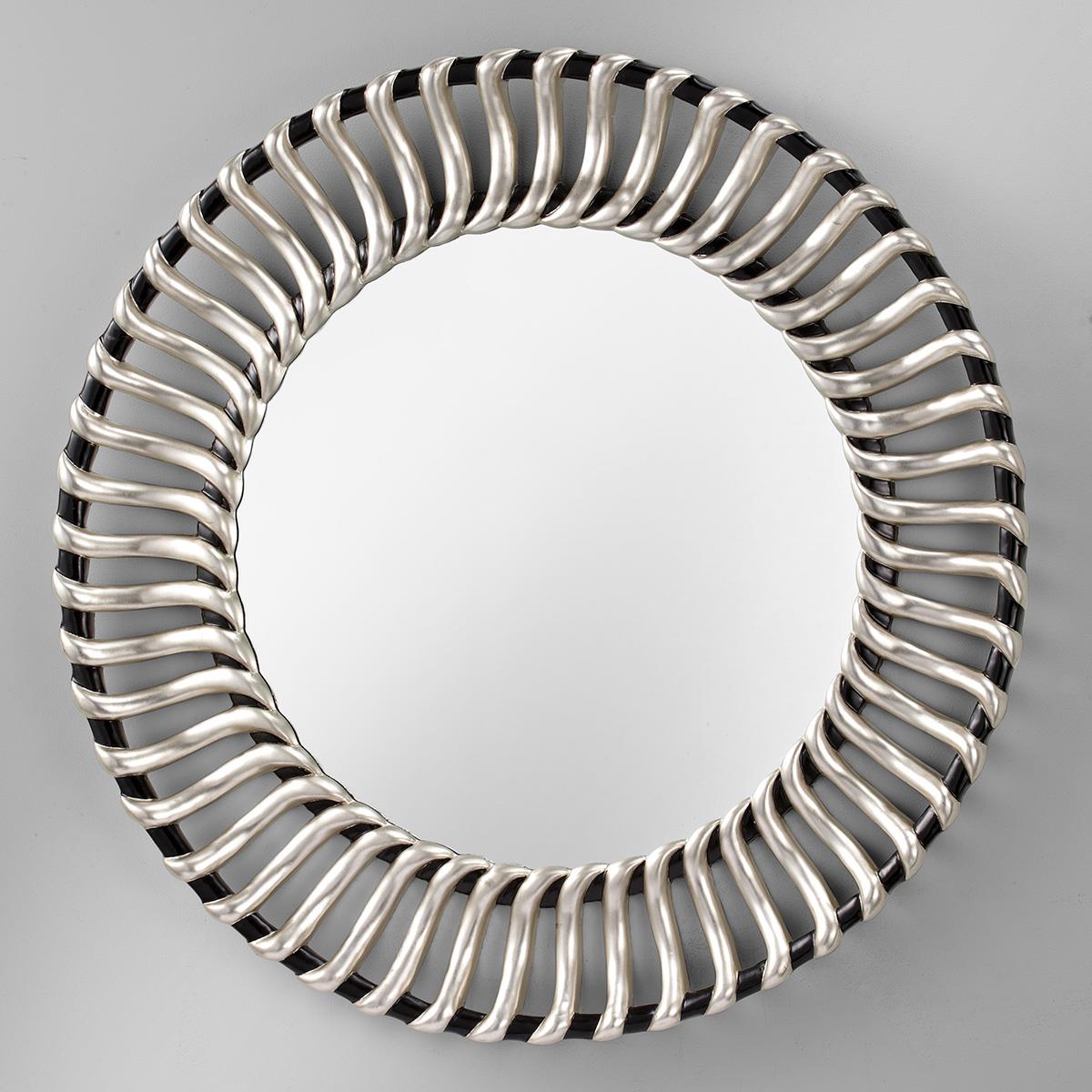 Modern Chrome 'Cosmo' Mirror