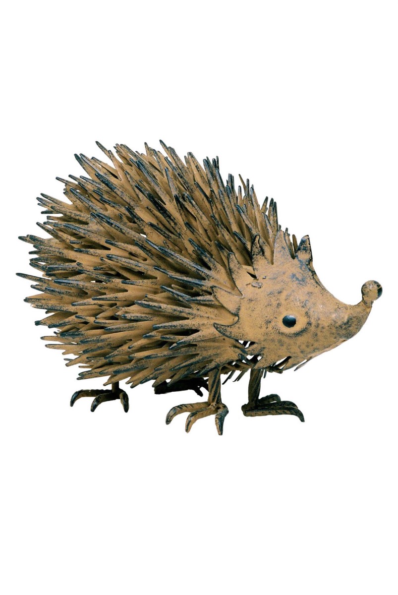 Rustic Steel Hedgehog Garden Ornament