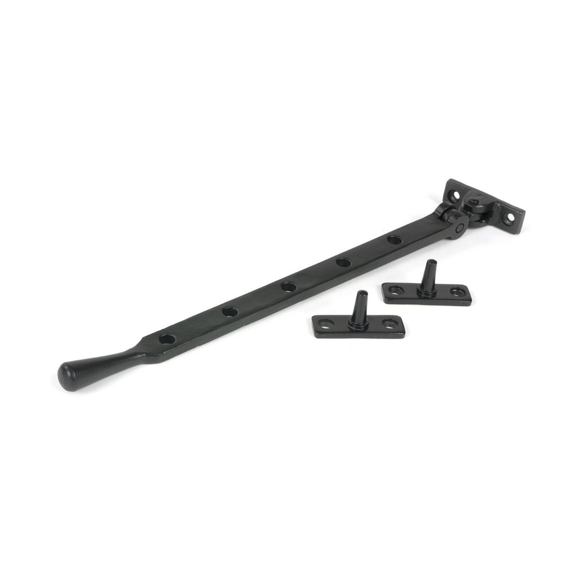 12" Black Five Pin Window Stay