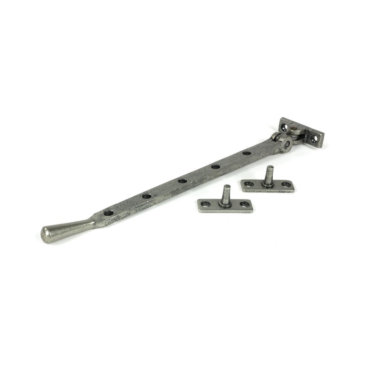 12" Pewter Five Pin Window Stay