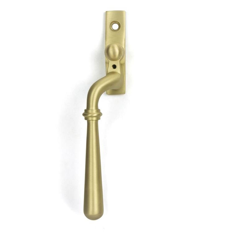 16mm Satin Brass Modern Espagnolette Window Handle-Left Hand