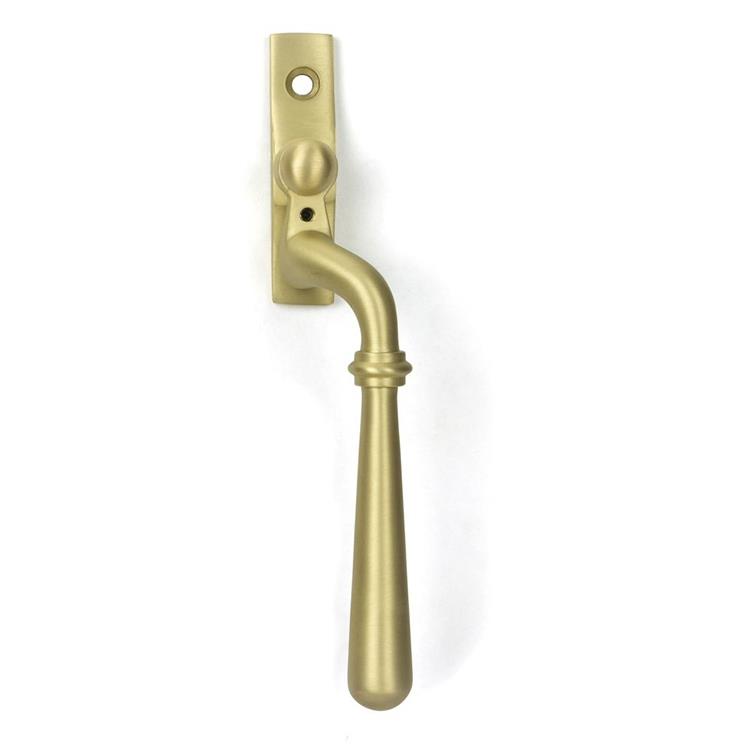 16mm Satin Brass Modern Espagnolette Window Handle-Right Hand