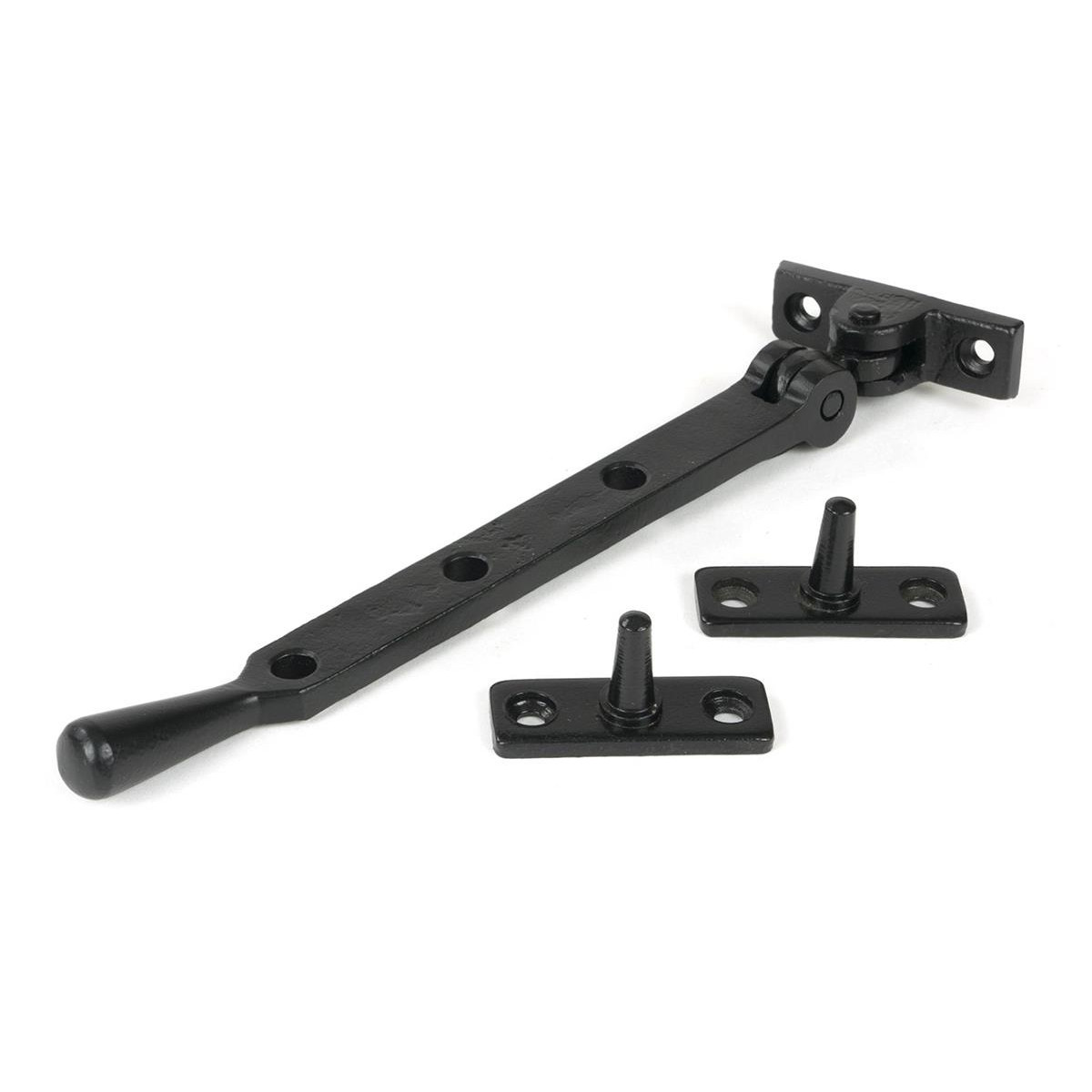 8" Black Three Pin Window Stay