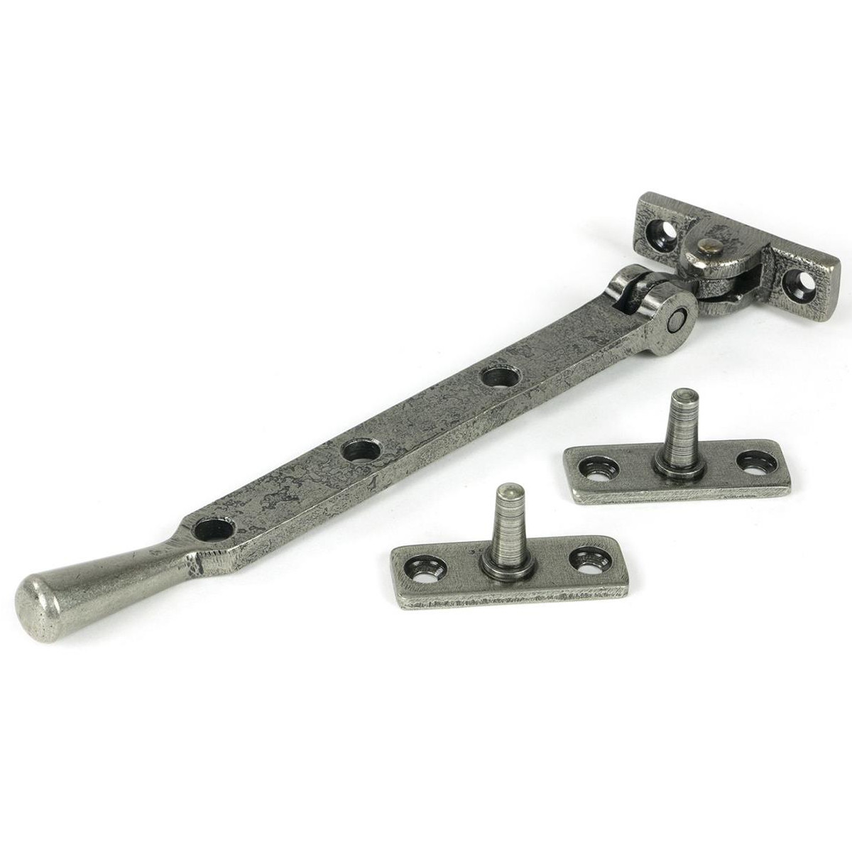 8" Pewter Three Pin Window Stay