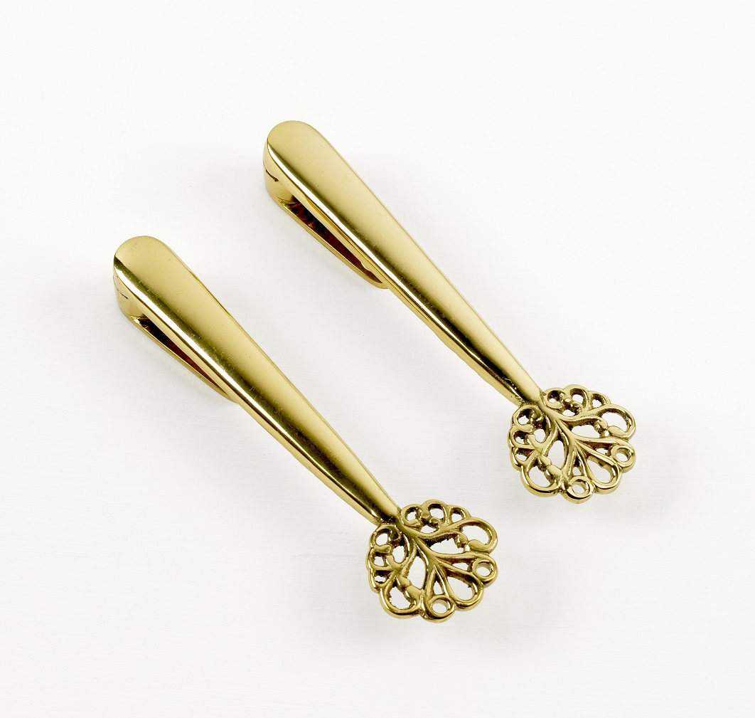 'Audley Hall' Stair Clip in Polished Brass