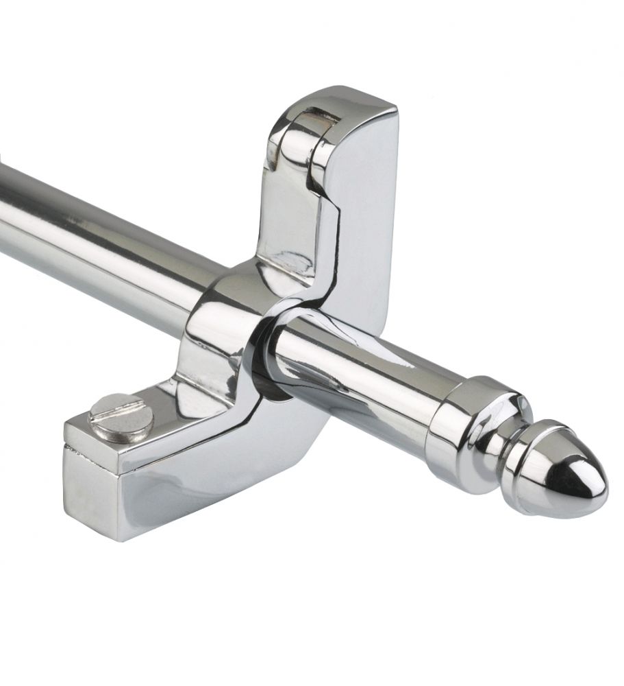 Bright Chrome Acorn Finial Stair Rods - 12MM