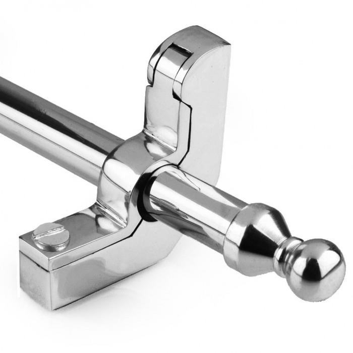 Bright Chrome Stair Rods Ball Finial - 12mm