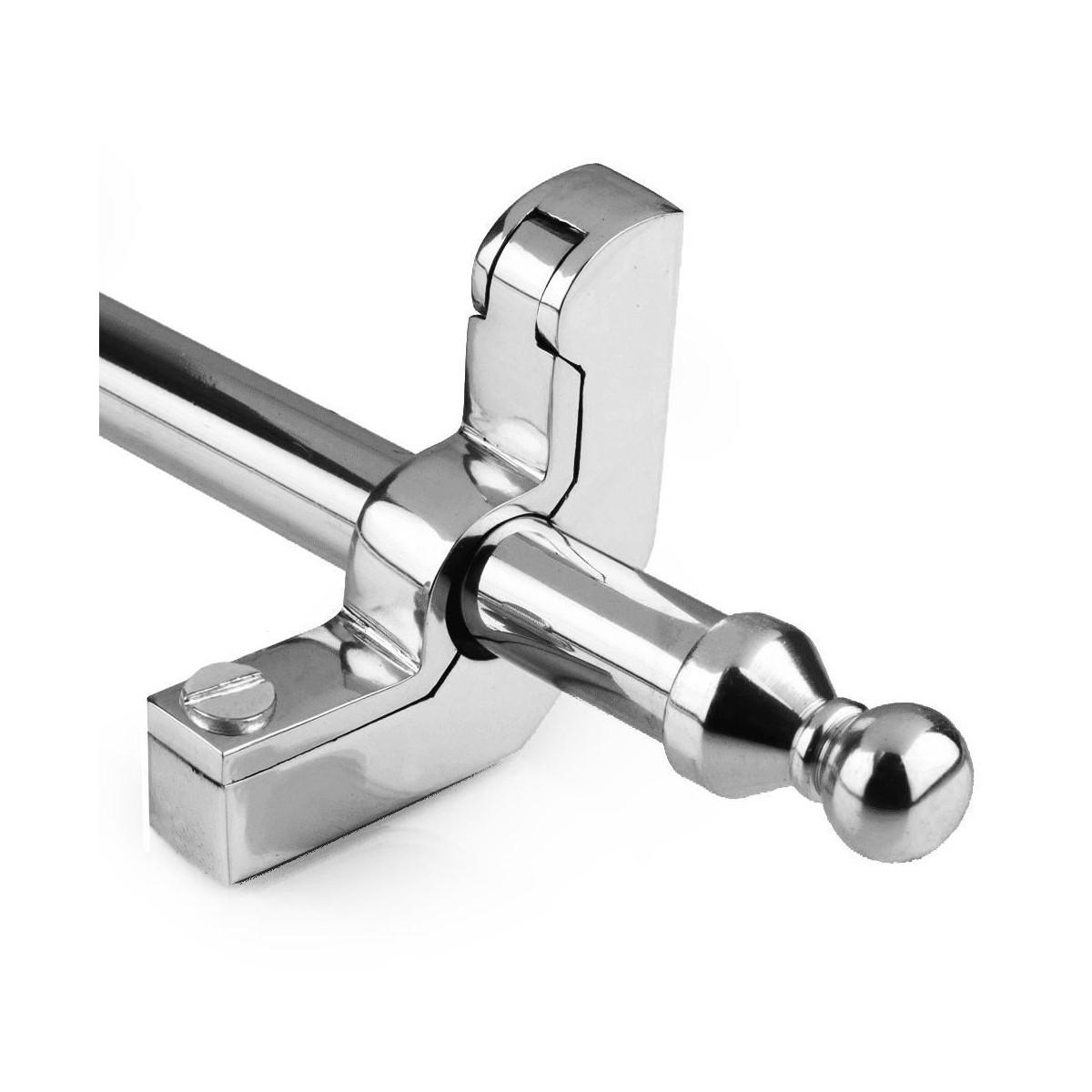 Bright Chrome Stair Rods Ball Finial - 16mm