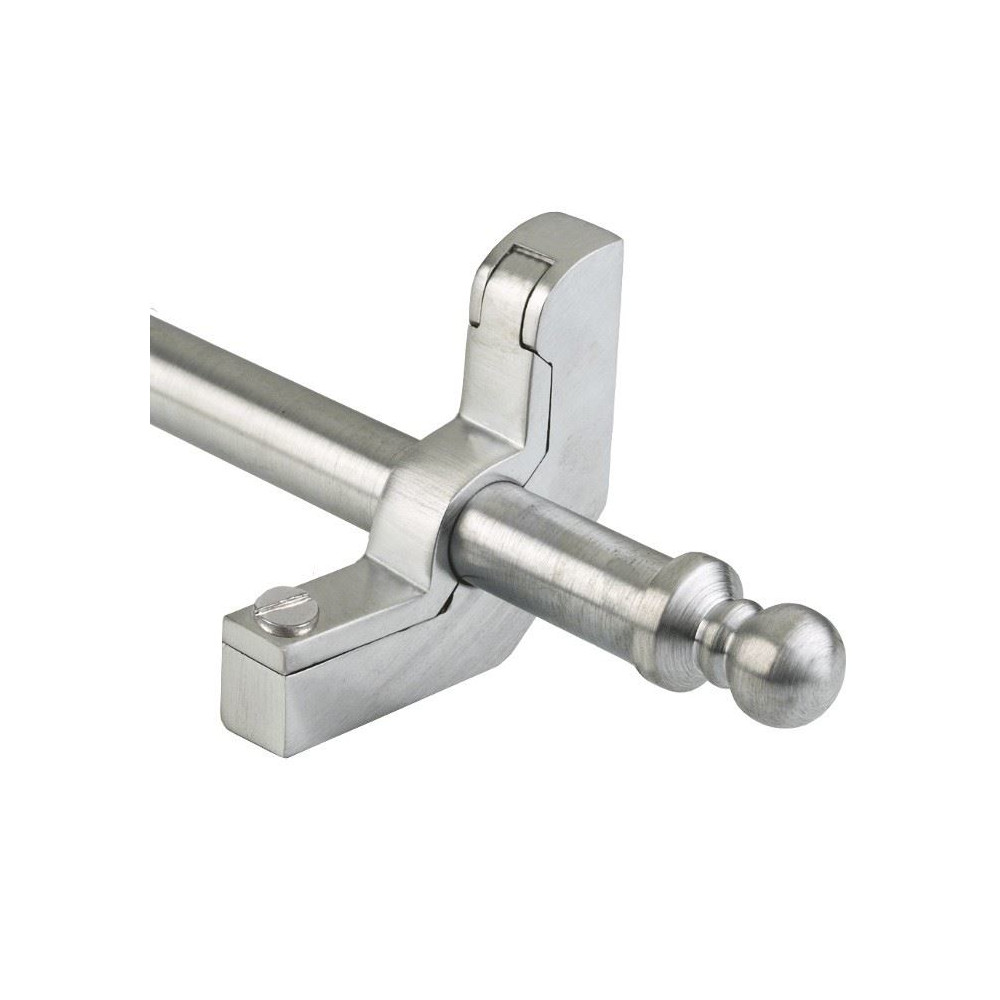 Brushed Chrome Stair Rods Ball Finial - 12mm