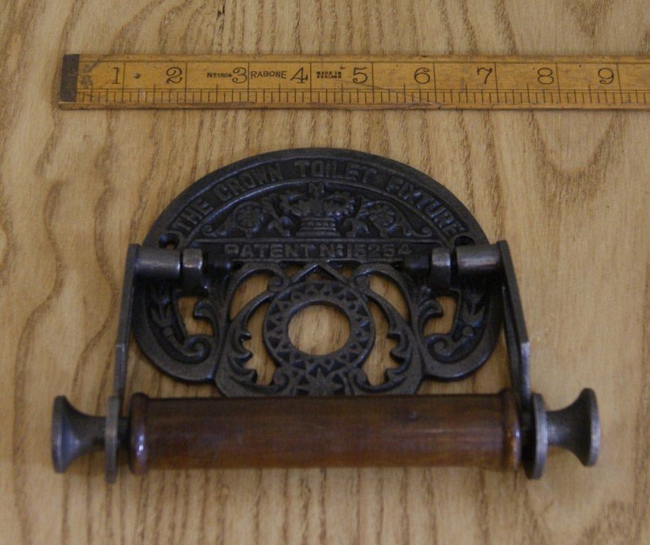 Cast Iron 'The Crown' Toilet Roll Holder
