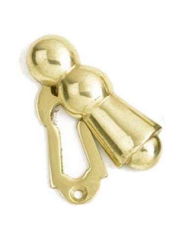 Dundas Covered Door Escutcheon - Polished Brass