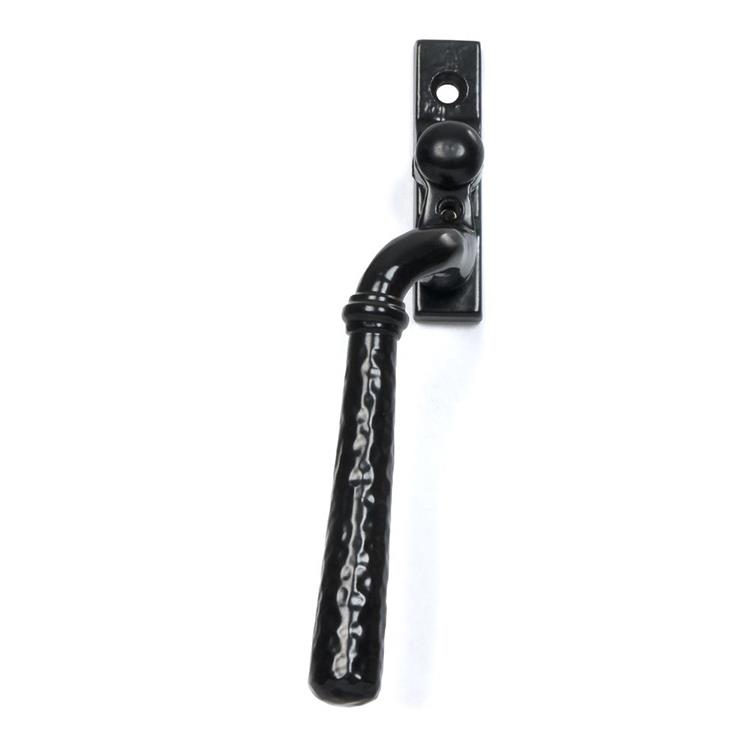 Hammered Black Espagnolette Window Handle-Left Hand