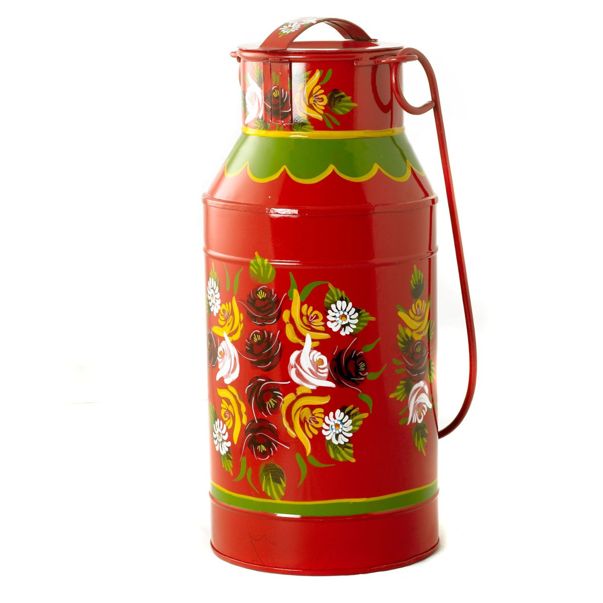 Large Red Narrowboat Milk Churn - 45cm